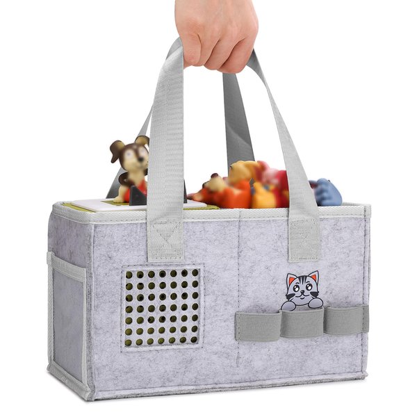 MEILADY-X Case for Toniebox Starter Set - Bag for Tonies Figurines | Portable Carrying Case for Educational Musical Toy | Travel Storage Bag with Handle for Toniebox Accessories (Grey)…