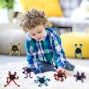 16 Pack Fidget Spinners Deformable Stress Relief Sensory Toy Robot Spinner DIY Mechanical Spiral Twister Creative Chain Gyro Toy for Goodie Bag Stuffers Party Favors Gift Prizes Novely Anxiety Toys