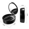 Annhua Orthodontic Retainer Case with Mirror, Mouthguard Case Small Retaniner Container Partial Denture Holder Case with Vent Holes for Night Guards, Aligner Trays, Denture - Black