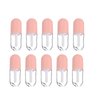 FOMIYES 10Pcs 5ml Cute Shaped Mini Lip Gloss Tubes Refillable Lip Balm Bottles Clear Empty Lip Balm Containers Plastic Lipstick Tube with Wands for DIY Cosmetic Pink