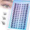 Manga Lash Clusters Fairy Cat Eye Lash Clusters Fox Eye Eyelashes Clusters Wispy C Curl Cluster Eyelash Extensions Anime DIY Individual Lashes Natural Look by Geeneiya, Left and Right
