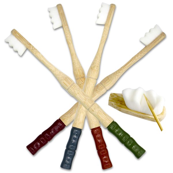 Bamboo Toothbrushes | Extra Soft Toothbrushes for Adults| Gum Recession I Wooden Tooth brush