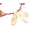 LLinfflr Rose Flower Crown Bridal Floral Headband Hair Wreath Flower Headpiece Halo Boho with Ribbon Wedding Party Festival Photos