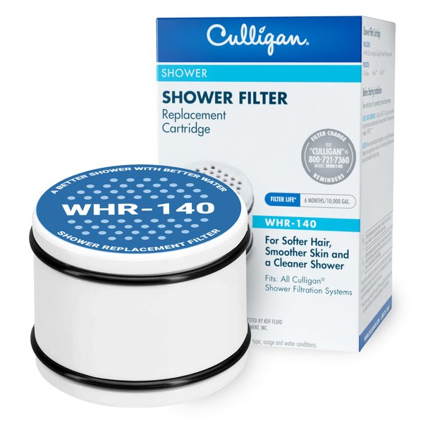 Culligan WHR-140 WTR FiltrationCartridge Shower Filter Replacement Cartridge, 1 Count (Pack of 1), White