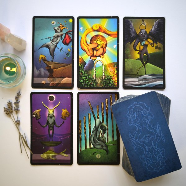 Witchy Cauldron Lepus Tarot, Modern Tarot, Oracle Cards, Bunny, Rabbit, Deviant, Tarot Cards with Guide Book (Basic Version)