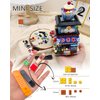 LUOGFYNI Japanese Street View Shaved Ice Shop Building Blocks Set, Ice Cream Store Simulation Creative Model, Mini Bricks Construction Building Toy, Gifts for Adults Kids (1219)