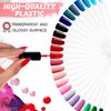 200Pcs Nail Swatch Sticks - Clear Nail Polish Swatch Sticks Acrylic Nail Practice Nail Tips Nail Art Gifts for Women Nail Kit - Practice Nails Sample Stick Clear Acrylic Sticks Nail Art Supplies