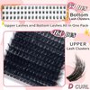 Fluffy Lash Clusters 10-20mm with Bottom Lashes 5-7mm Thick 200D Eyelashes 214 Pcs D Curl Mega Volume Eyelash Clusters Beginner Friendly Cluster Eyelash Extensions DIY at Home, by Anforlin