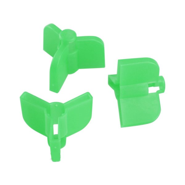 Owner 5112-120 Treble Hooks 13-PackSmall Green Safety Caps