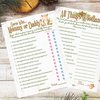 DISTINCTIVS Woodland Bear Baby Shower - All Things Woodland and Mommy or Daddy Matching Game (2 Game Bundle) - 20 Dual Sided Cards