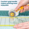 W.A. Portman Fabric Rotary Cutter with 5 Blades- 45mm Rolling Cutter with Safety Lock - Fabric Roller Cutter - Rotary Fabric Cutter Wheel - Fabric Cutting Wheel - Rotary Cutter For Fabric