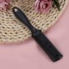3pcs Hair Cutter Comb Double Side Haircut Scissors Metal Blade Razor Plastic Hair Comb Cutter Trimmer with Stainless Steel Blade Hair Shaper Razor for Both Long and Short Hair (Black)