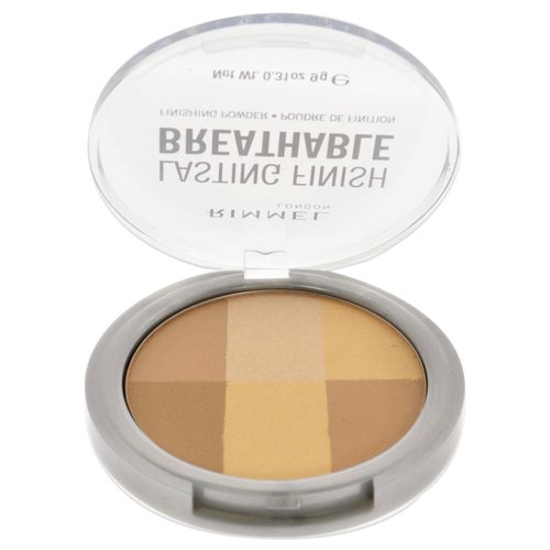 Rimmel London Lasting Finish - 003 Sand - Breathable Finishing Powder, Brightening, Lightweight, Six Shades in One, 0.31oz