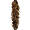 S-ssoy 31"(78cm) Women's Curly Pony Tail Hair Piece Synthetic Claw Clip Ponytail Wavy Long Curled in Hair Extension Extensions Long/Voluminous Wig Hairpieces for Women Girls Lady,12#