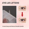 YAFIYGI 120 Pcs Double Eyelid Tape Korean Clear Mesh Eyelid Tape Hidden Invisible Eyelid Tape Waterproof Invisible Double Eyelid Tape Natural Fiber Eyelid Lifter Strips Natural Fiber Eye Lift Strips
