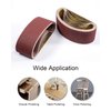 S SATC 3x18 Sanding Belts 20PCS Belt Sander Paper Aluminum Oxide (3 Each of 60/80/120/150/240/400 Grits & 2 of 40 Grits) Ideal for Wood Metal Paint Sanding