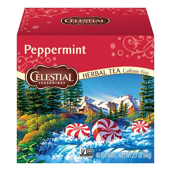 Celestial Seasonings Herbal Tea, Peppermint, 40 Count (Pack of 6)