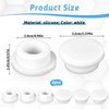6 Pcs Rubber Sink Overflow Plug Caps Covers, Sinks Overflow Drain Cover Bathroom Kitchen Sink Hole Cover Reusable Round Spillover Caps Drain Insert Plug for Basin Decoration