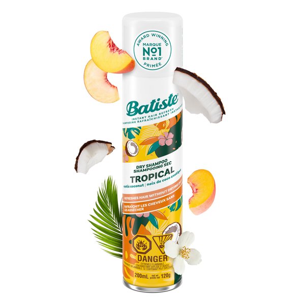 Batiste Dry Shampoo, Tropical, 6.73 Ounce (Packaging May Vary)