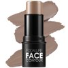 FOCALLURE Cream Contour Stick, Matte Bronzer Stick, Professional Face Shaping & Contouring Stick Makeup, Easy to Apply with Buildable Coverage, Long Lasting & Waterproof, OAT