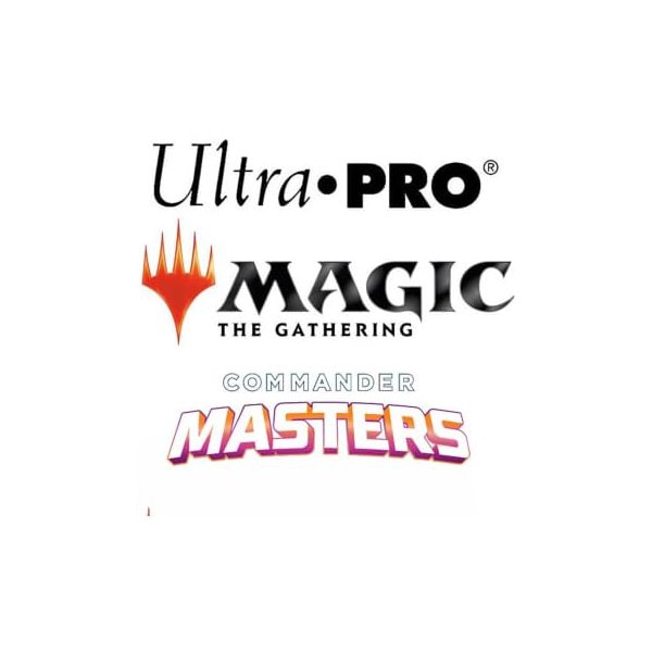 Ultra PRO - Commander Masters White Stitched Card Playmat for Magic: The Gathering ft. Pop Art Collage, Protect Your Gaming and Collectible Cards During Gameplay, Use as Oversized Mouse Pad, Desk Mat