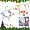 Christmas Advent Calendar Bracelets 2024 for Girls, 24 Days Jewelry Christmas Countdown Calendar, Xmas Charm Bracelets, DIY Surprise Gift with 22 Beads and 2 Bracelets for Girls Kids Teens Adult Women
