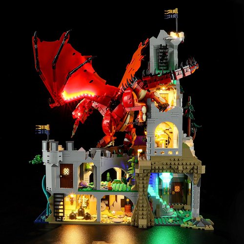 YEABRICKS LED Light for 21348 Ideas Dungeons & Dragons: Red Dragon's Tale Building Blocks Model (Building Set NOT Included)