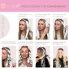 Octocurl Microfiber Headband - Overnight Heatless Hair Curlers for Short Hair (White)