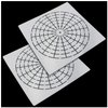 MTQY Plastic Mandala Stencils 5 in 1 Mandala Dot Painting Tool Kit 8/12/16 Segment Reusable Mandala Dotting Tool for DIY Painting Art Projects