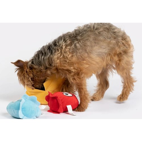 Silver Paw Snackman Gamer Dog Toy Interactive Plush 3-in-1 Ghosts w/Squeakers & Crinkle