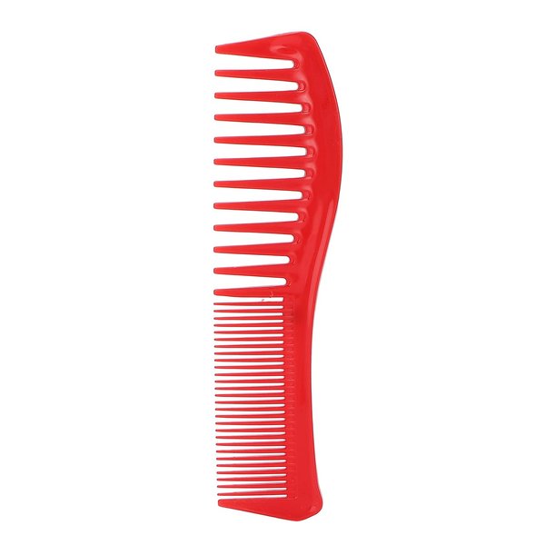 Detangling Comb, Plastic Wide Tooth Hair Comb Durable for Salon Use for Home(red)