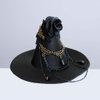 Balck Witch Hat Gothic Rose Tassel Decor Hair Clip Hair Accessories for Halloween Party