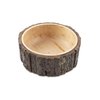 GoCraft Wood Potpourri Bowl with Tree Bark, Small, 6" Diameter x 3" Height, Wooden Decorative Bowl