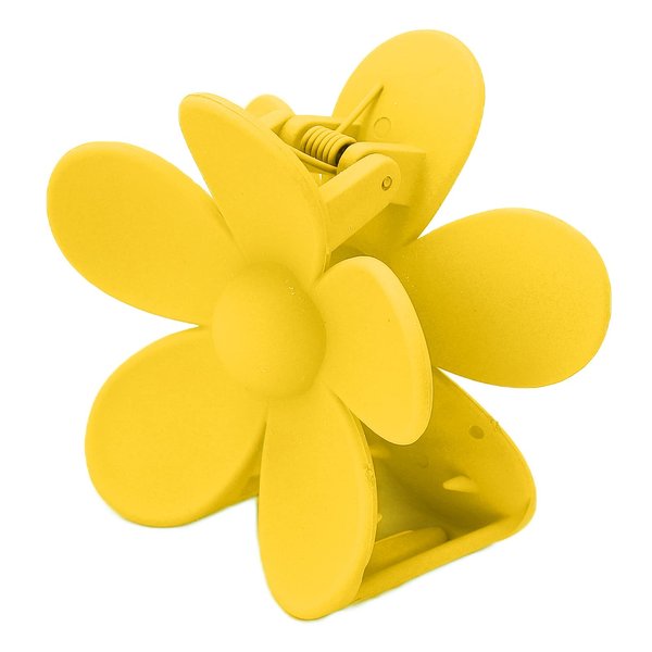 Yellow Hair Claw Clips Flower Shaped Plastic Jaw Clips Anti-scratch Smell-less Useful Hold Tightly Light Hair Accessories, Claw Clips, Hair Clips for Women, for Beauty and Personal Care, Hair Clips