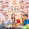16th Birthday Party Decorations for Girls Rose Gold Happy 16th Birthday Banner with 18pcs 16th Balloons 16th Door Cover Backdrop Set for Girls Boys Birthday Anniversary Party Sign Porch Decor Supplies