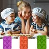 Accfore 3 Pack Christmas Tree Silicone Molds,6 Cavity Candy Baking Trays for Holiday Cakes,Candies,Gummy,Chocolates,Jelly,Soap,Ice Cube,Cookies (red, green, purple)