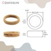 JASVRELIN 100 pcs Seamless Cotton Hair Ties, Thick Hair Elastic Bands Soft No Damage Ponytail Holders for Women Girl 1.5 inch (5 Colors)