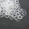 Dofash 2 * 50MM No Damage Small Elastic Hair Ties Rubber Bands for Hair Elastic Hair Bands Hair Rubber Bands Hair Elastics for Women's Hair - 200pcs(Clear)
