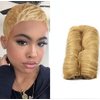 27 Piece Weave Human Hair Short Hair Extensions Multi-Layered Single Weft Natural Hair with Top Closure (27#)