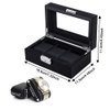 Anyasun Watch Box for Men Women, 3-Slot Watch Holder with Glass Display,Watch Storage Case with Removable Watch Pillow,Gift Box for 3 Watches