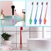 12 Pcs Fish Silicone Toothbrush Holders and Toothbrush Head Covers, 6 Pairs Toothbrush Caps for Travel, Toothbrush Holder for Kids, Mini Toothbrush Stand (Fish)