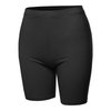 A2Y Basic Solid Cotton Mid Thigh High Rise Biker Bermuda Shorts Black 3XL