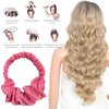 Heatless Hair Curler, No Heat Hair Curler to Sleep In, Lazy Scrunchie Rollers Hairdresser Tools,No Heat Curls for Long Hair.