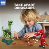 TOY Life 3-Pack Take Apart Dinosaur Toys for Kids 3 5 7 Kids Dinosaur Toys with Electric Drill Dinosaur Birthday Gifts Take Apart Toys for Boys Building Toys for Kids Ages 4-8 Stem Toys Tool Set