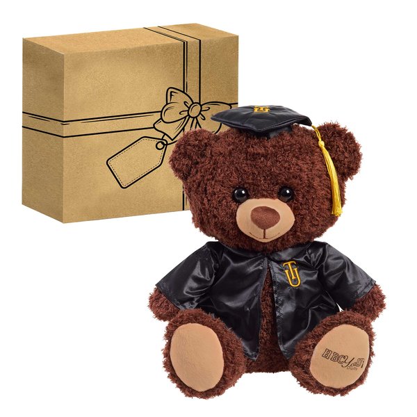 HBCyoU Tuskegee 10-inch Snuggly Graduate Teddy Bear, Graduation Gifts, Stuffed Animals and Toys for Kids Ages 3+