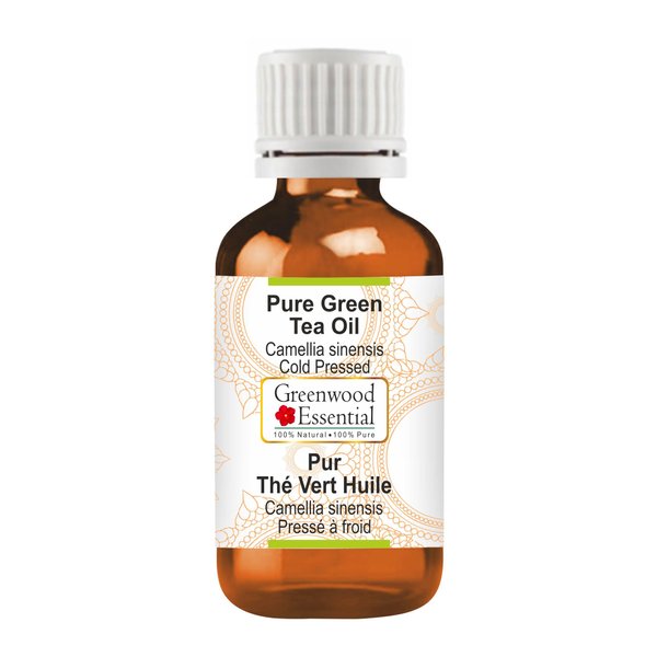 Greenwood Essential Pure Green Tea Oil (Camellia sinensis) Cold Pressed 30ml (1.01 oz)