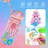 YIOTJUNL Decorate Your Own Water Bottle Kits for Girls Gifts Age 4-13, Mermaid Gem Crafts, Fun Arts and Crafts Gifts Toys for Girls Birthday Gift Christmas Gift, for 4 5 6 7 8 9 10 12 13 Year Kids.