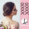 25 Piece Spiral Hair Pins Hair Spin Hairpins Spiral Bobby Pins Non-Scratch Round Tips Hair Accessories Twist Screw Hair Pin for Women Girls Bun Hair Style DIY, Black