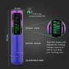 EZTAT2 Wireless Tattoo Machine - 4.0mm Stroke Tattoo Pen Machine with 1800mAh Battery Power Supply Rotary Tattoo Gun Equipment Needle Cartridges for Professional Tattoo Supply (Portex 2S Purple)