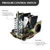 Water Pressure Switch - Well Pump Pressure Control Switch Electric Auto Control Adjustable Differential 1/4" Female NPT